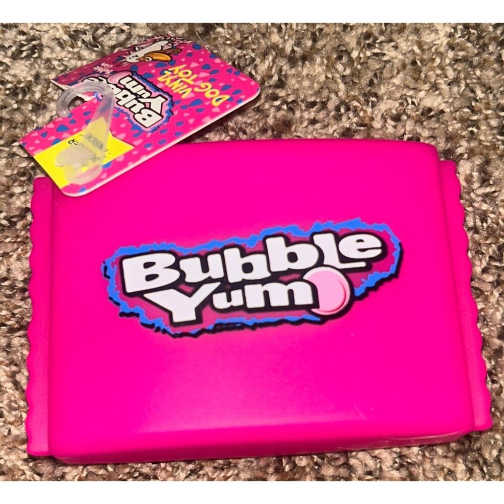 Hershey Bubble Yum Vinyl Squeak Dog Toy (NEW)